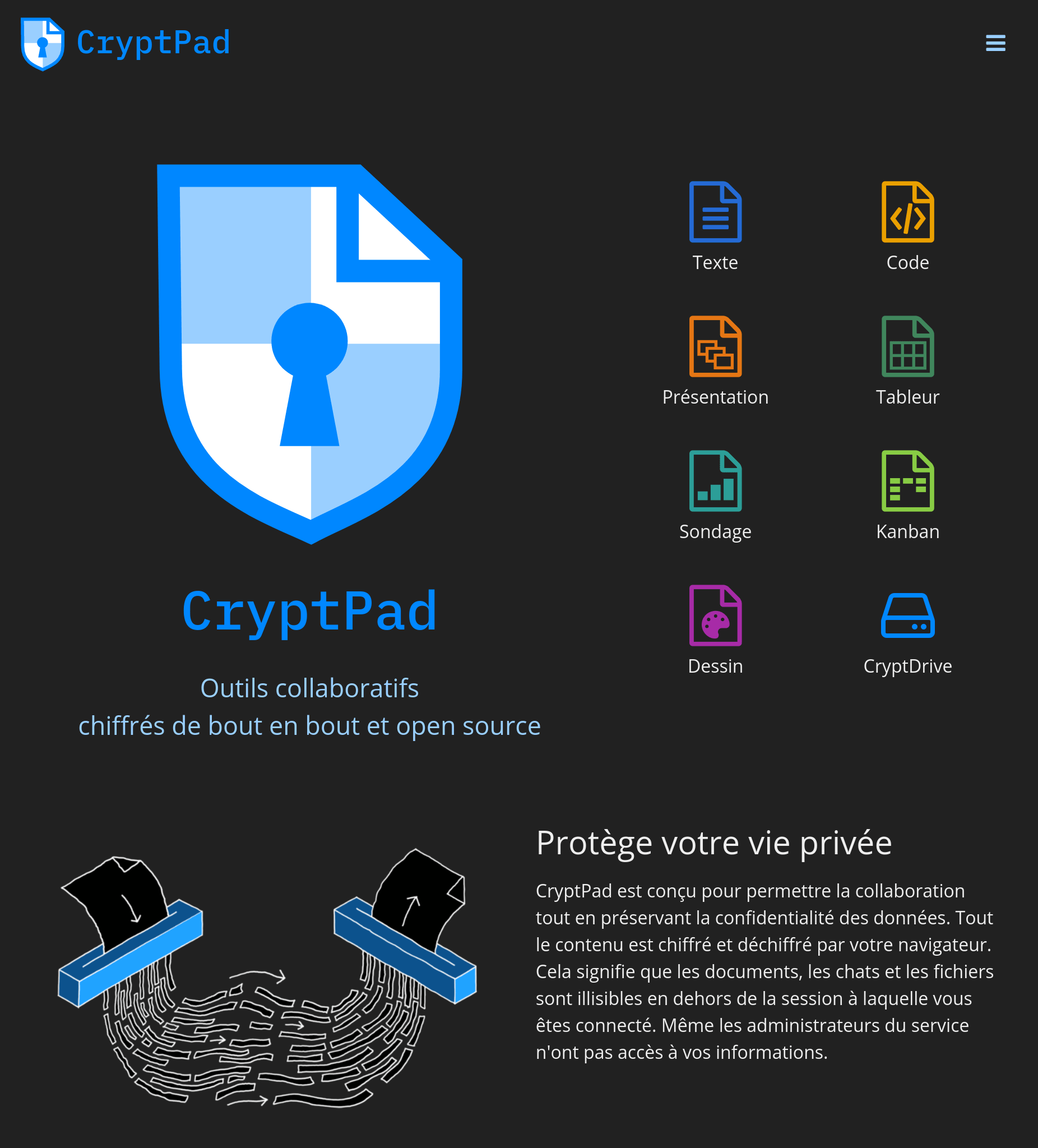 Apps CryptPad